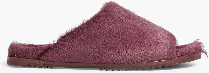 Luxor Granolas calf-hair slides