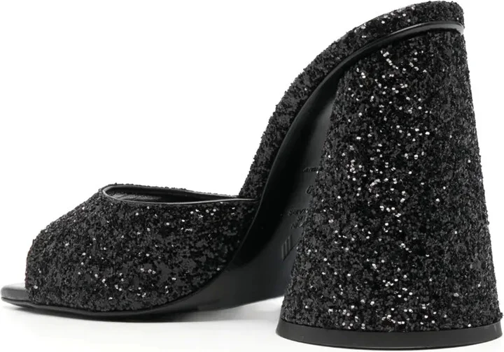 Luz 105mm glitter-embellished sandals - Image 3