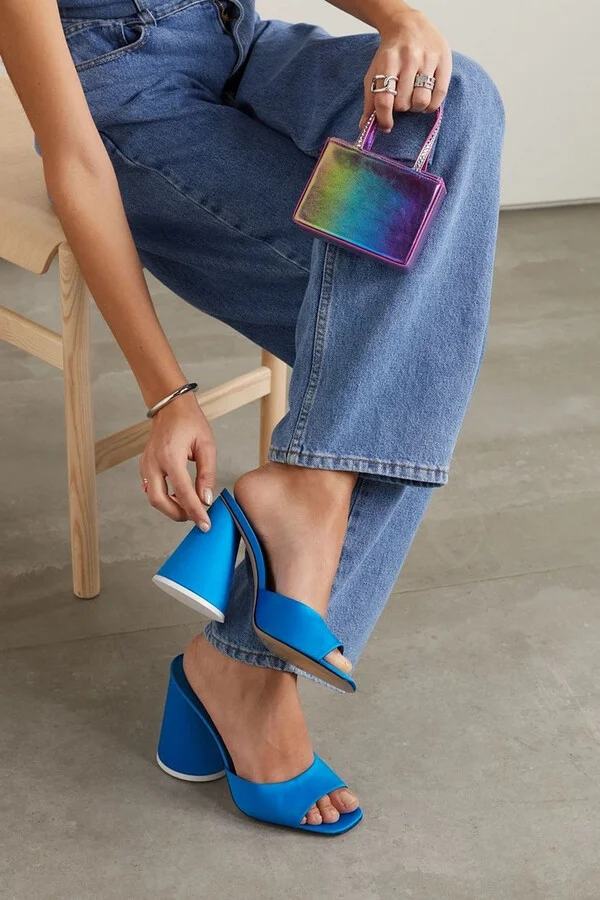 Luz satin mules - Image 2