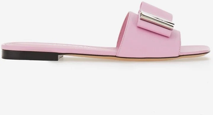 Lyana Double-Bow Flat Sandals