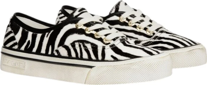 Lyder 6304704 Men's White & Black HairCalf Leather Sneakers