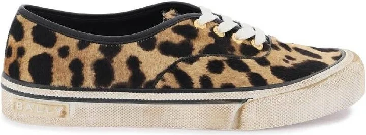 Lyder Leopart Print Low-Top Sneakers