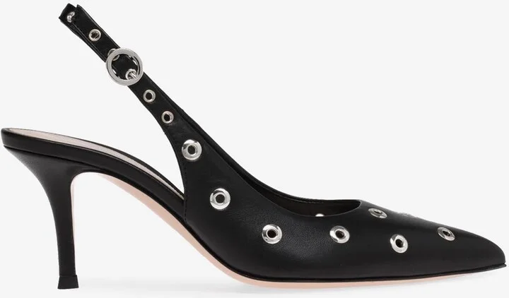 Lydia 70 Nappa Leather Slingback Pumps