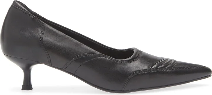 Lykke Pointed Toe Kitten Heel Pump - Image 4