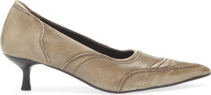 Lykke Pointed Toe Kitten Heel Pump - Image 4