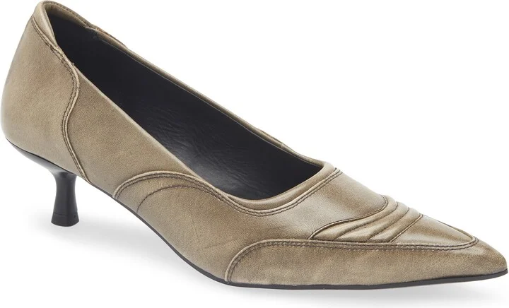 Lykke Pointed Toe Kitten Heel Pump