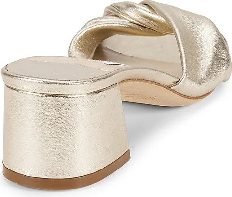 Lyn 45MM Metallic Leather Sandals - Image 3