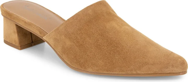 Lyn Suede Mule Heel
