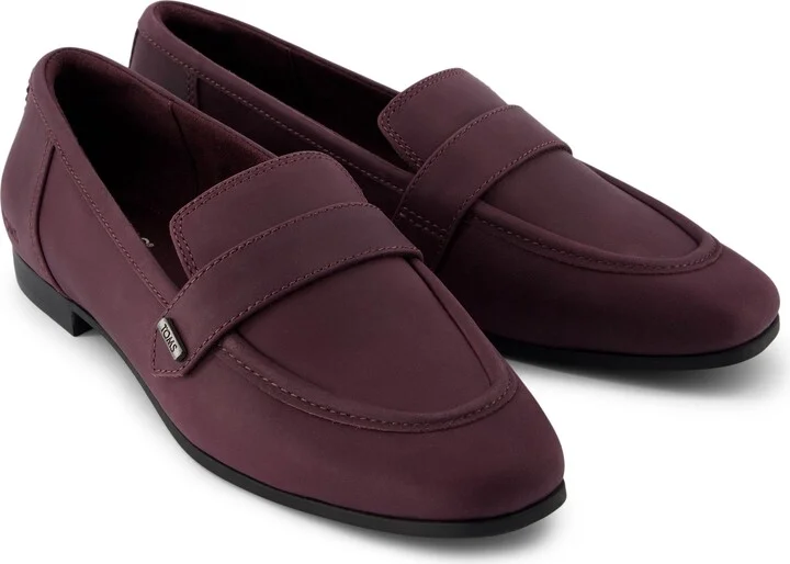 Lynette Blackberry Leather Loafer Flat - Image 2