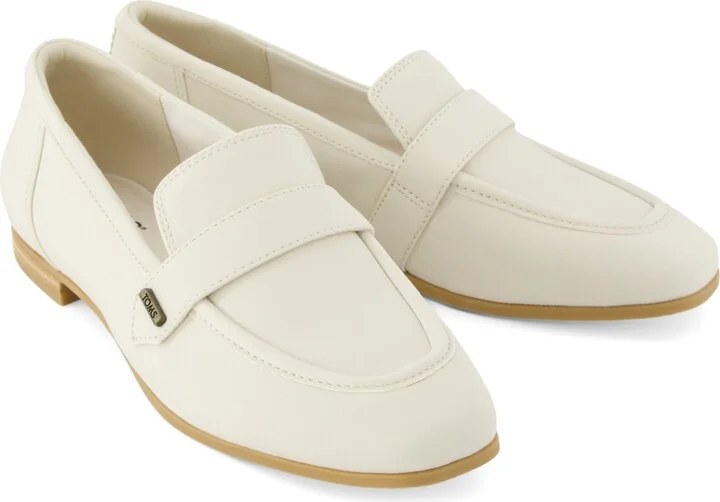 Lynette Light Sand Leather Loafer Flat - Image 2