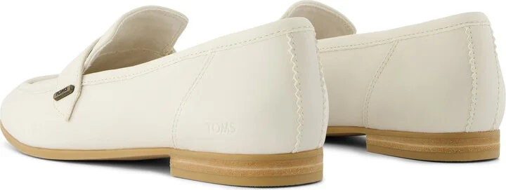 Lynette Light Sand Leather Loafer Flat - Image 3