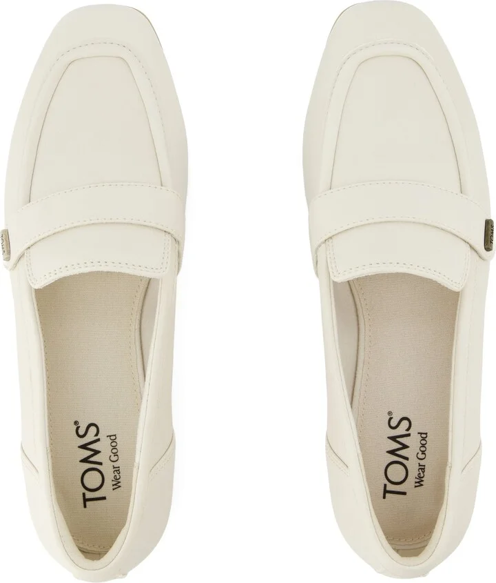 Lynette Light Sand Leather Loafer Flat - Image 4