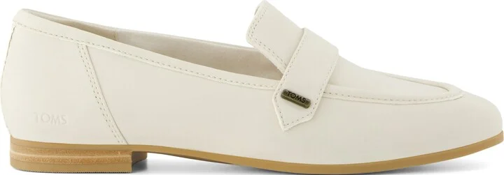 Lynette Light Sand Leather Loafer Flat