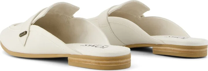 Lynette Mule Light Sand Leather Flat - Image 4
