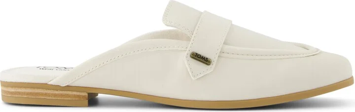 Lynette Mule Light Sand Leather Flat