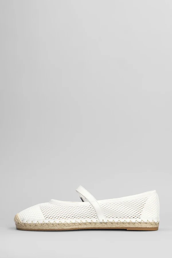 Lynn Espadrilles In White Fabric - Image 3