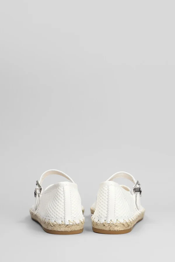 Lynn Espadrilles In White Fabric - Image 4