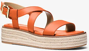 Lynn Leather Platform Espadrille Sandal