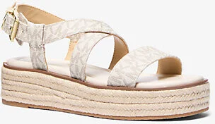 Lynn Signature Logo Platform Espadrille Sandal