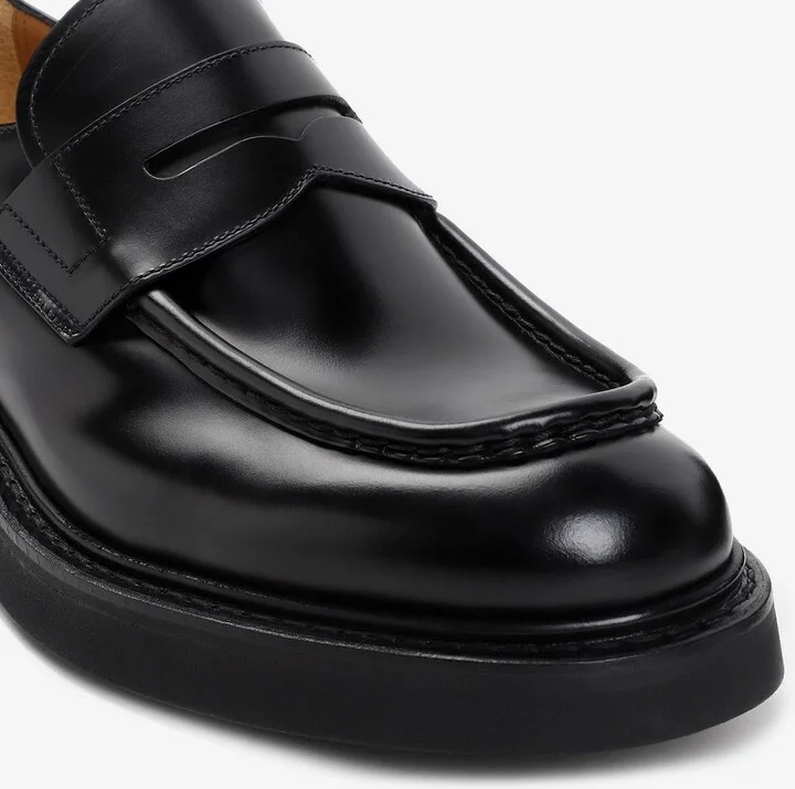 Lynton Calf Leather Penny Loafers - Image 3