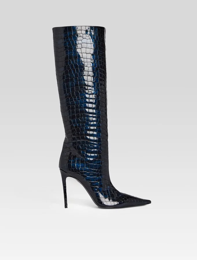 Navy Croco