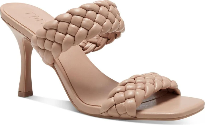 Lyra Womens Slip-On Square Toe Heels