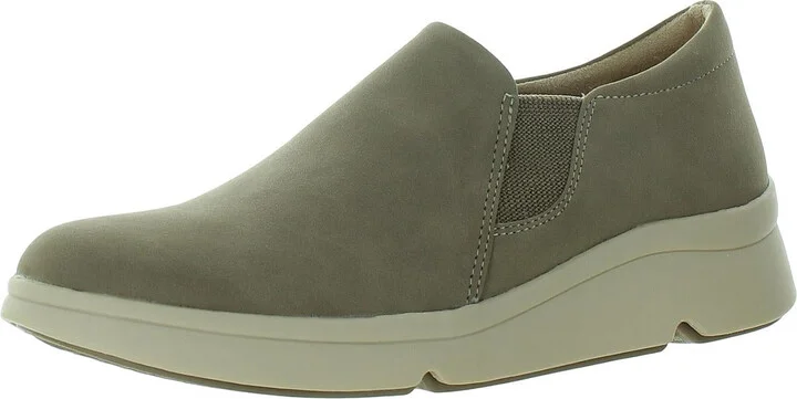 Lyrie Womens Faux Leather Loafer Slip-On Sneakers