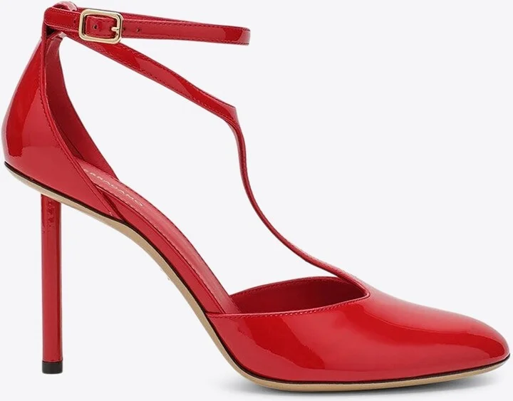 Lysandra 95 T-strap Pumps in Patent Leather