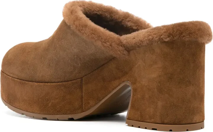 Lyss 95mm suede clogs - Image 3