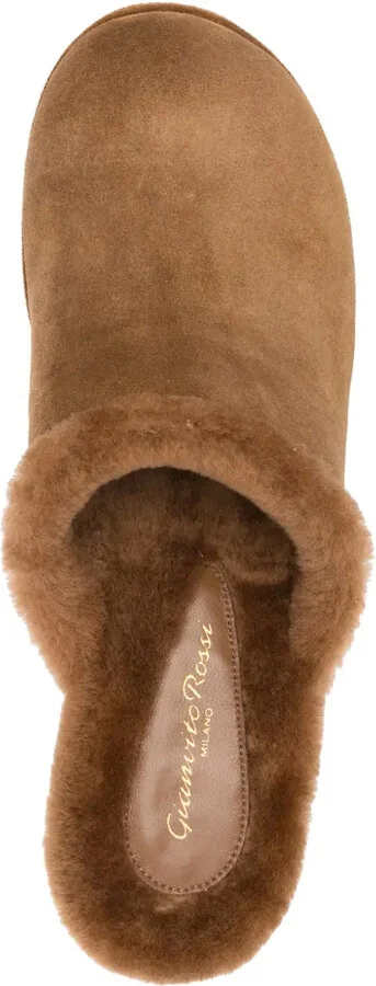 Lyss 95mm suede clogs - Image 4