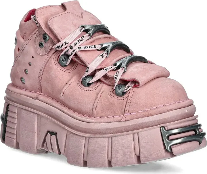 M-106-C158 lace-up platform trainers - Image 2