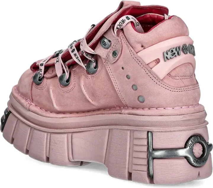 M-106-C158 lace-up platform trainers - Image 3