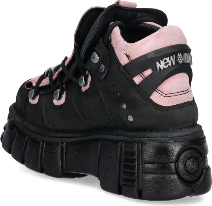 M-106-C26 lace-up chunky sole trainers - Image 3
