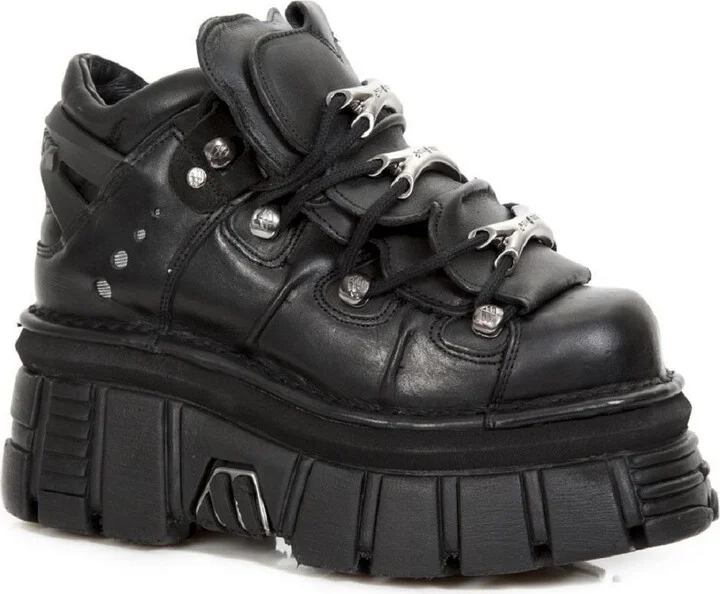 M.106-S29 Tower Metallic Goth Shoes
