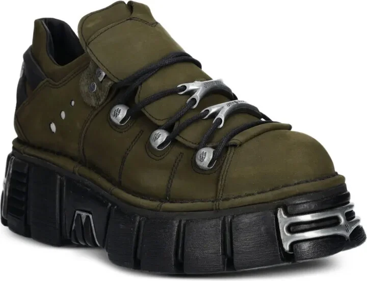 M-120N-C61 lace-up chunky sole trainers - Image 2