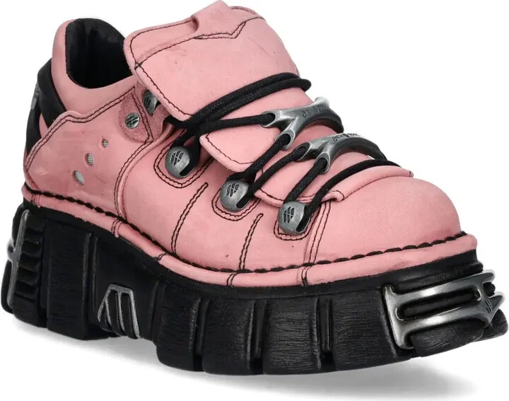M-120N-C78 lace-up platform trainers - Image 2