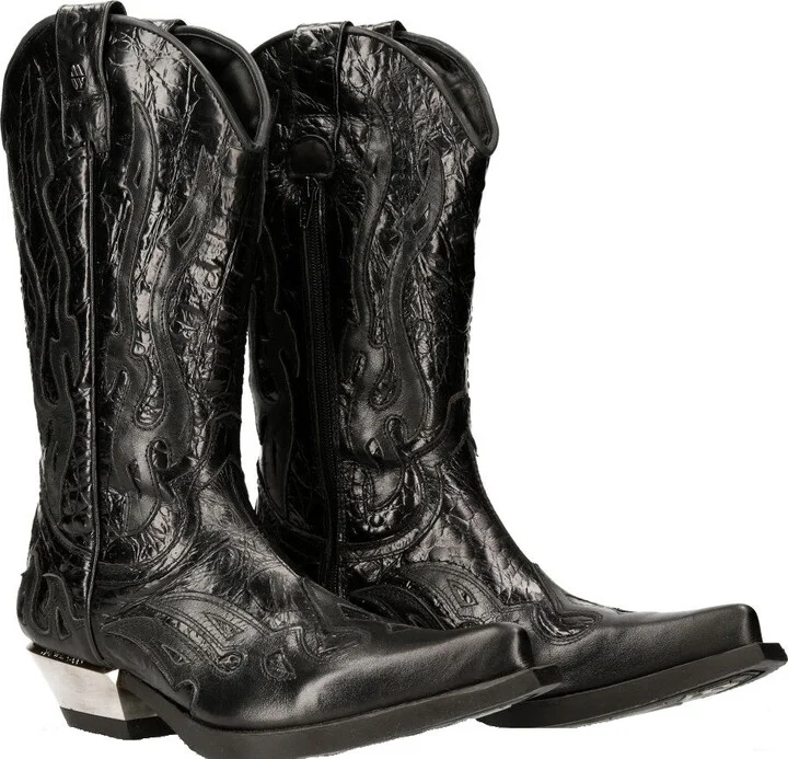 M-7921-S1 Flame Boots Leather Cowboy