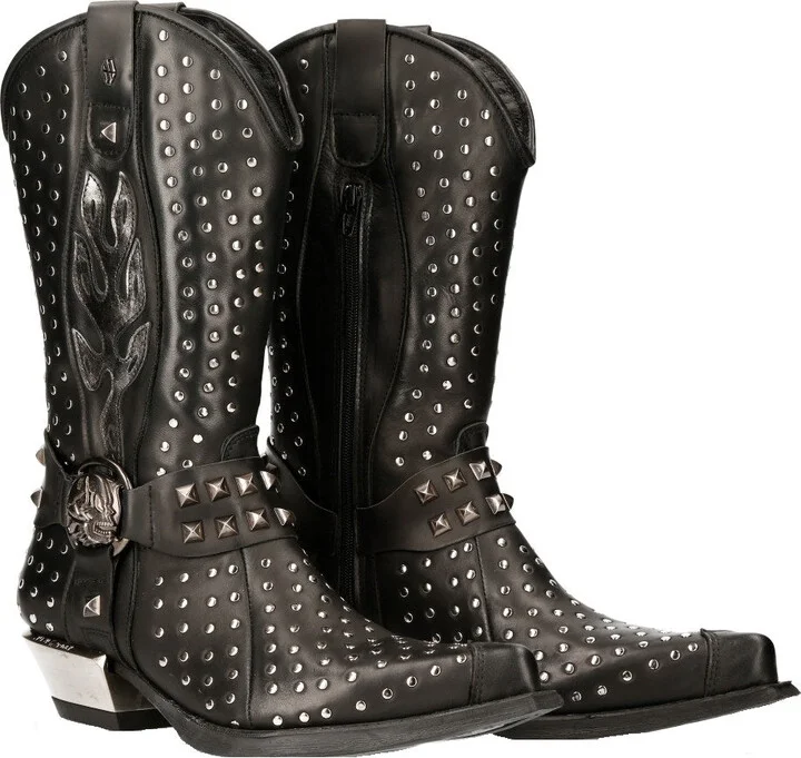 M-7928-s1 Western Cowboy Boots Leather
