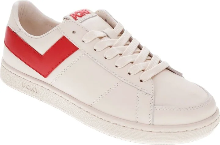 Off White/red