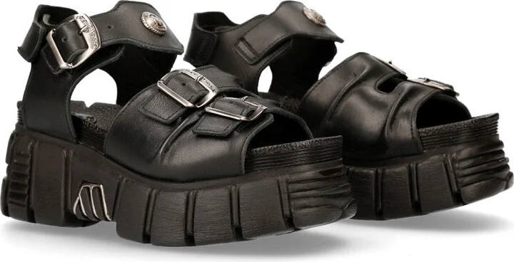 M-BIOS101-C2 Leather Sandal Punk