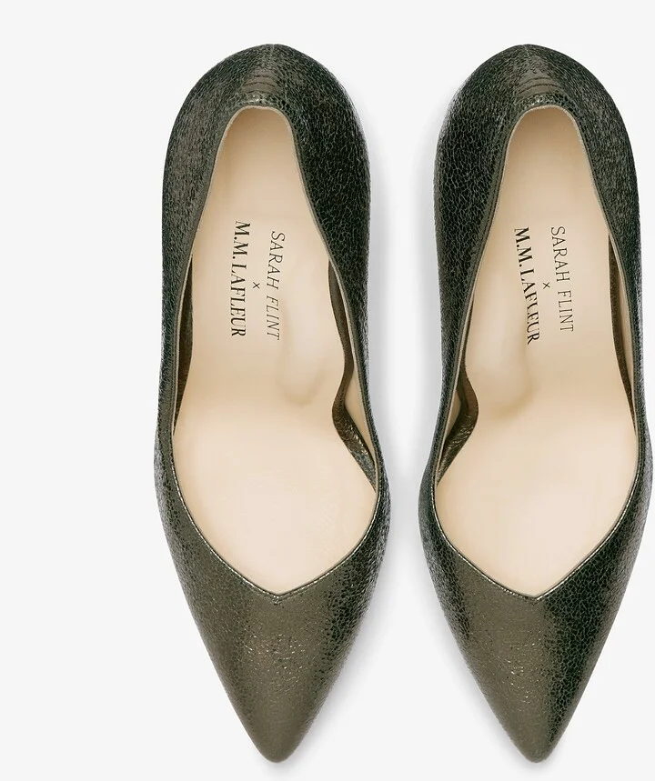M.M.LaFleur x Sarah Flint Perfect Pump 85 - Cypress Crackle - Image 4