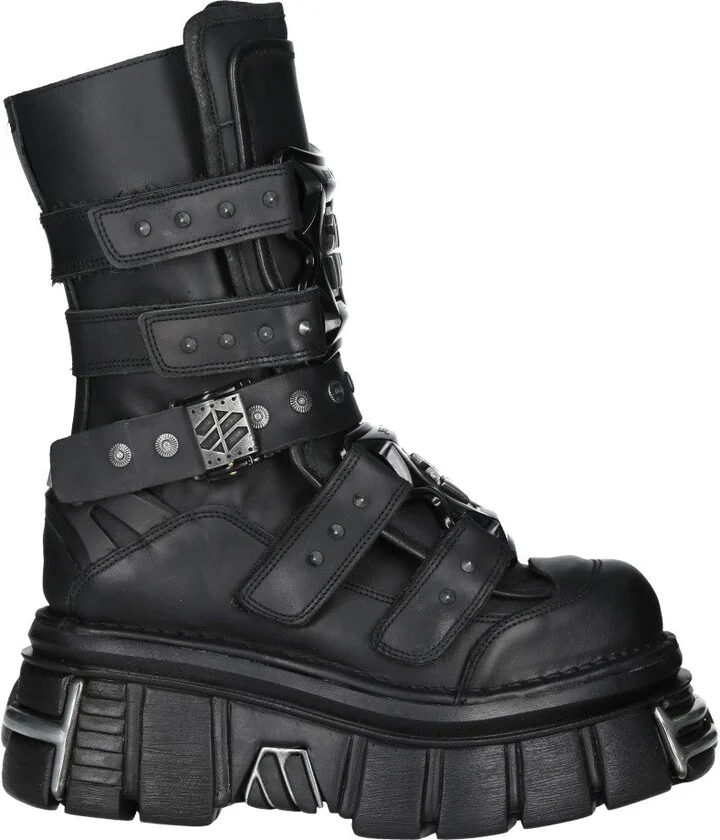 M-MET422-S1 Boots Leather Platform