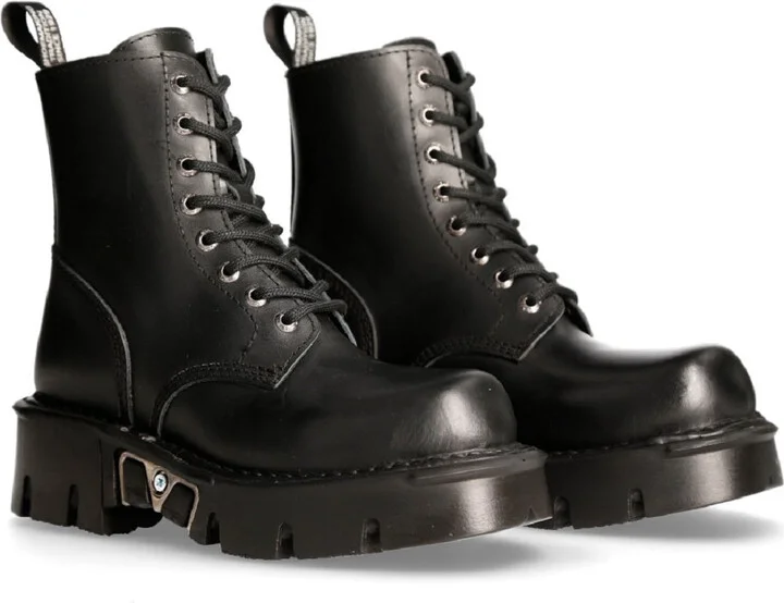 M-MILI084N-S Leather Platform Boots