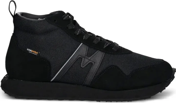 M-Runner leather sneakers