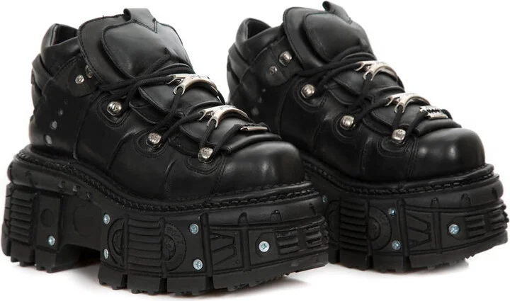 M-TANK106-C2 Leather Goth Platform