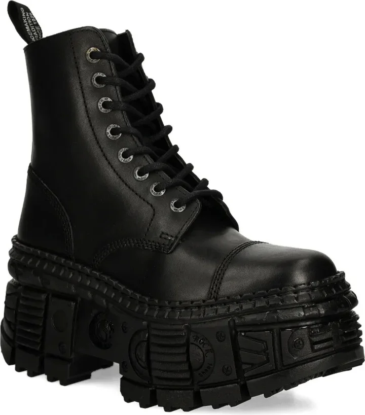M-WALL083C-S5 lace-up platform boots - Image 2