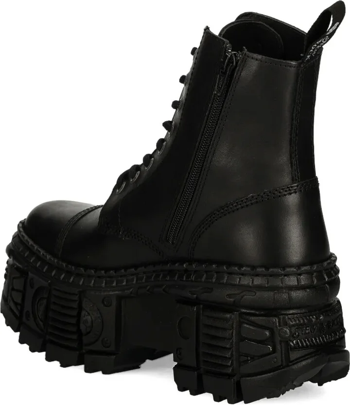 M-WALL083C-S5 lace-up platform boots - Image 5