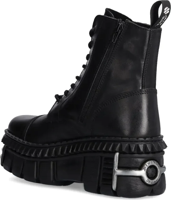 M-WALL083CCT-S9 lace-up platform boots - Image 4