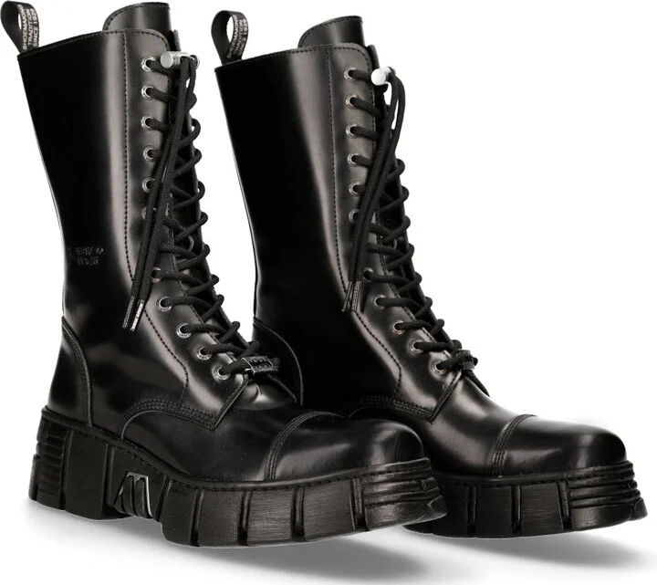 M-WALL127N-C1 Boots Leather Wall Biker