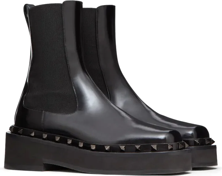 M-Way Rockstud Beatle 50mm leather boots - Image 2